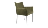 ARMCHAIR VELVET OLIVE - CHAIRS, STOOLS